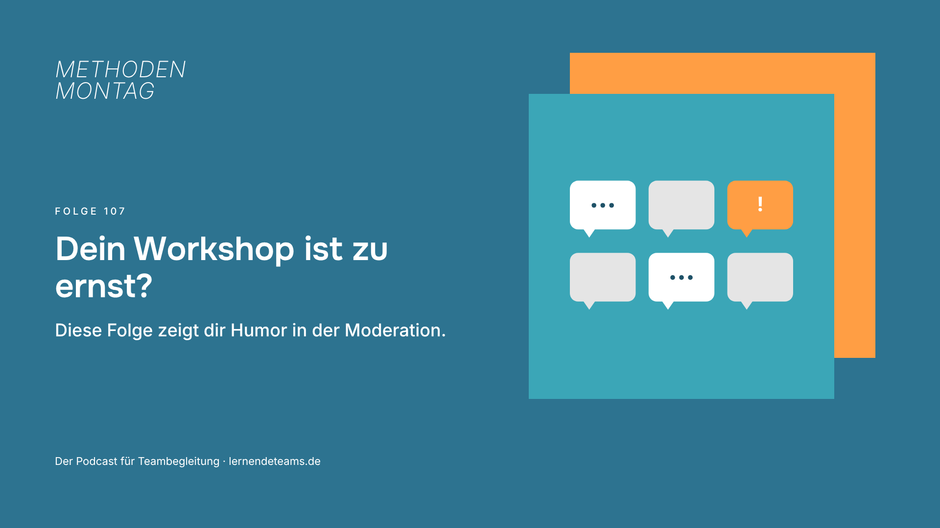 Dein Workshop ist zu ernst? Diese Folge zeigt dir Humor in der Moderation.