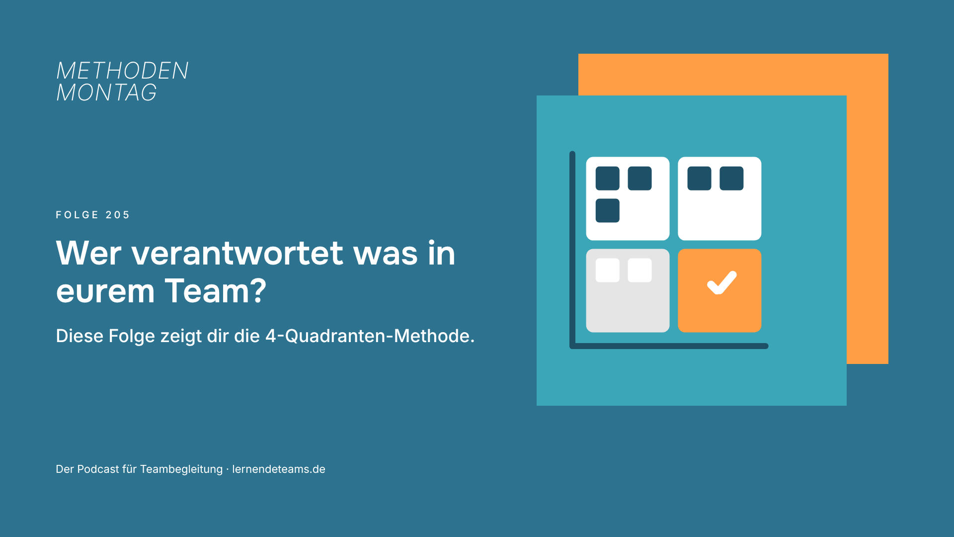 Wer verantwortet was in eurem Team? Diese Folge zeigt dir die 4-Quadranten-Methode.