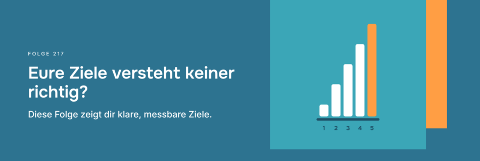 Eure Ziele versteht keiner richtig? Diese Folge zeigt dir klare, messbare Ziele.
