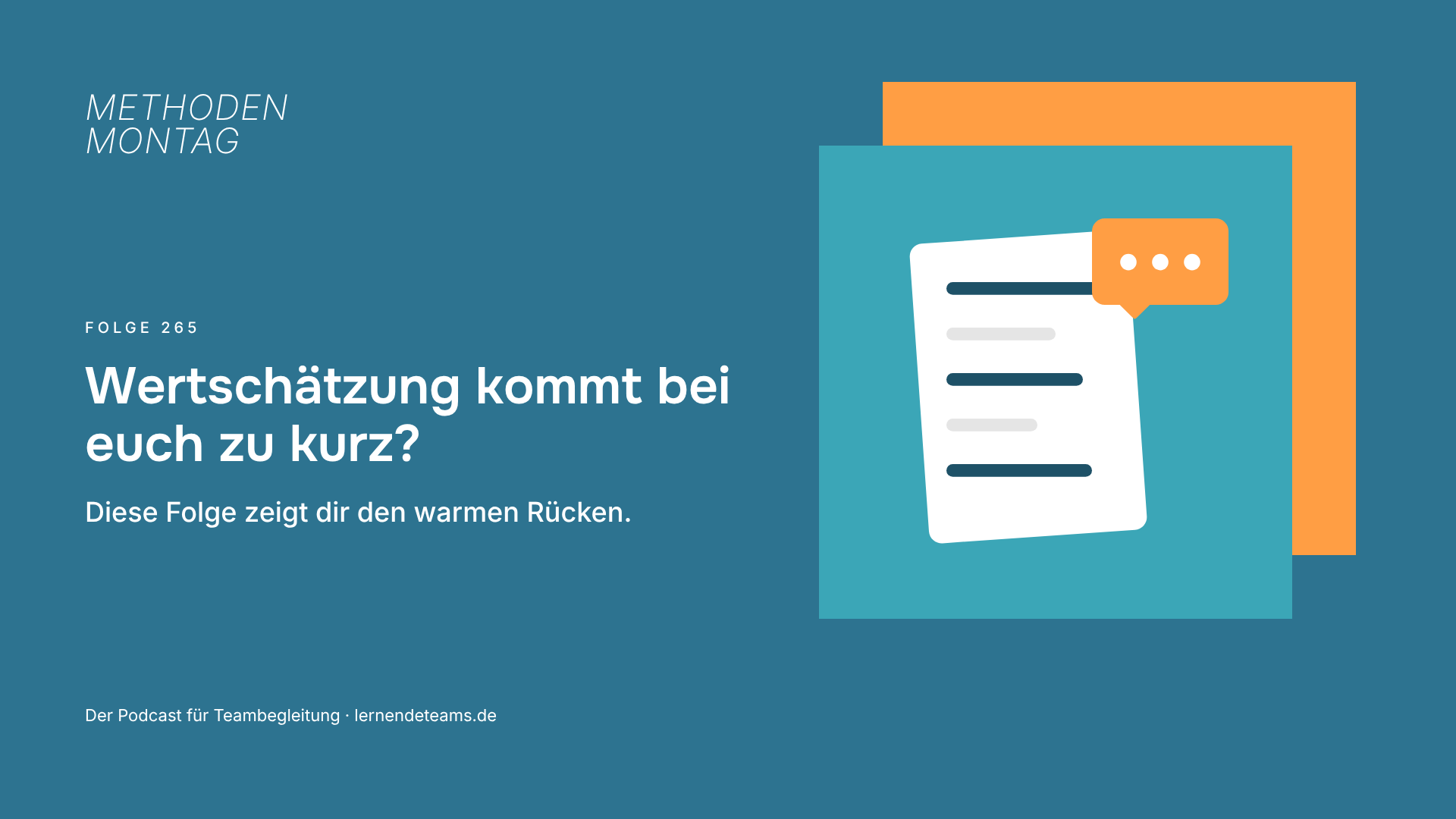 Wertschätzung kommt bei euch zu kurz? Diese Folge zeigt dir den warmen Rücken.