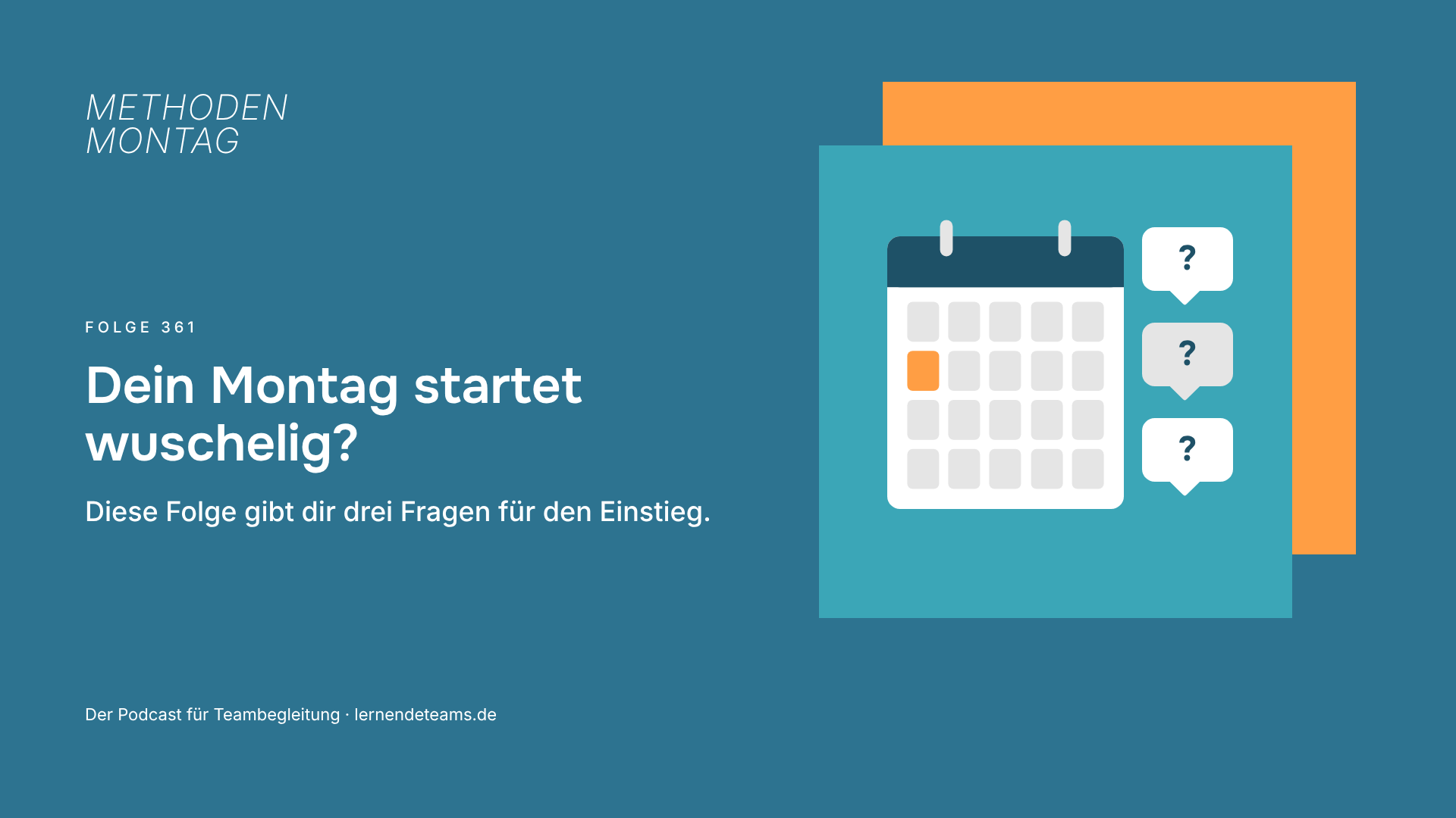 Dein Montag startet wuschelig? Diese Folge gibt dir drei Fragen für den Einstieg.