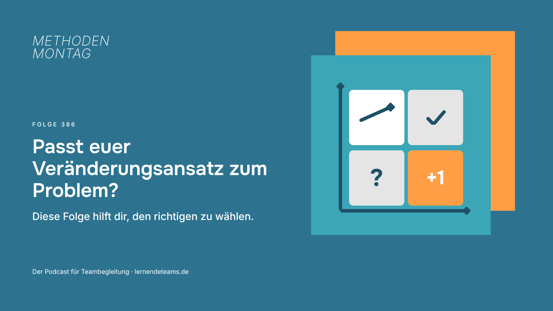Passt euer Veränderungsansatz zum Problem? Diese Folge hilft dir, den richtigen zu wählen.