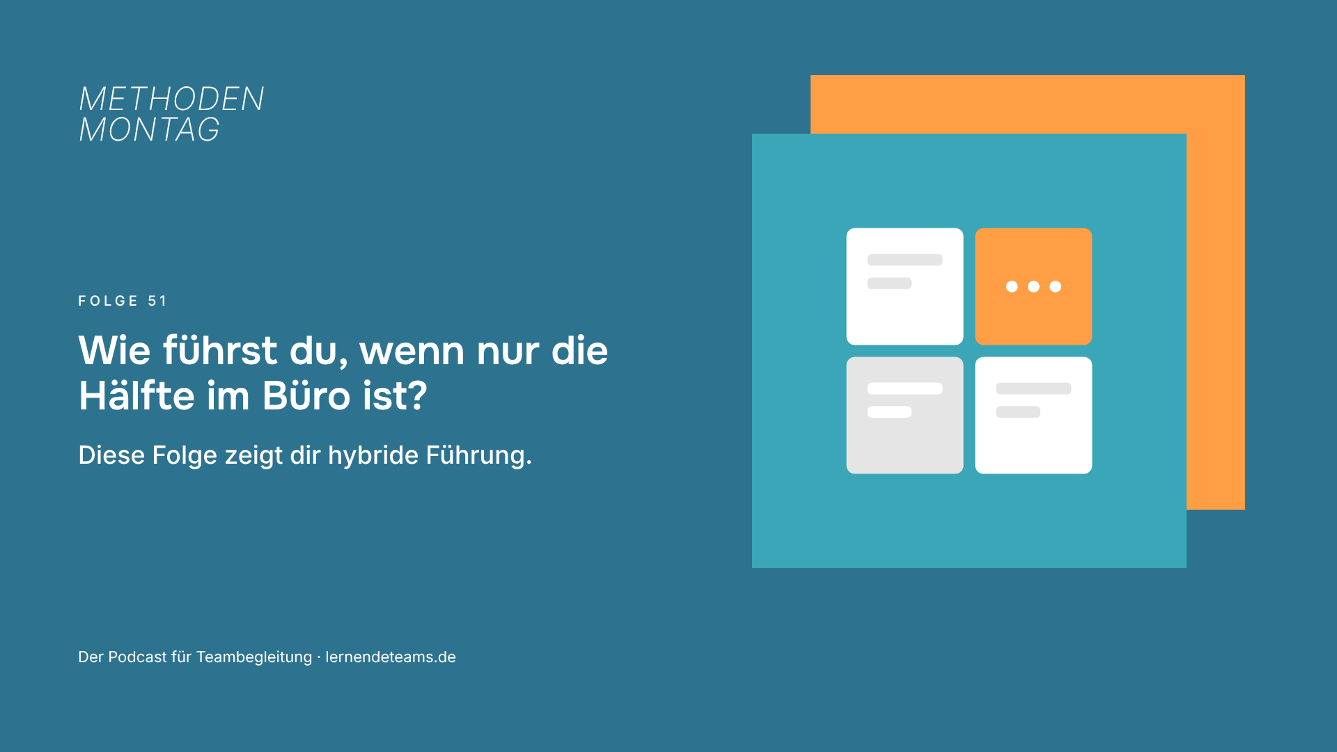Wie führst du, wenn nur die Hälfte im Büro ist? Diese Folge zeigt dir hybride Führung.