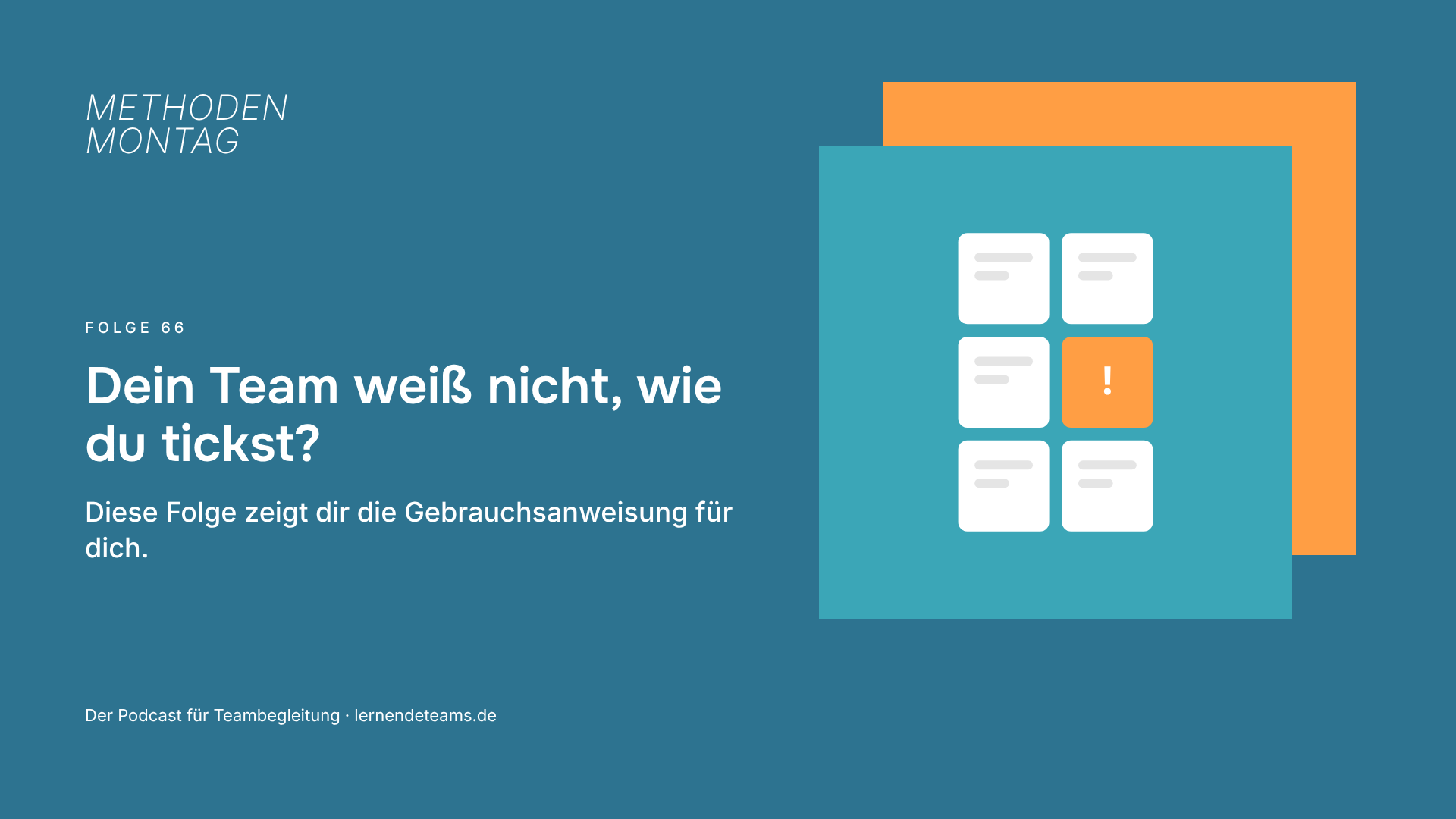 Dein Team weiß nicht, wie du tickst? Diese Folge zeigt dir die Gebrauchsanweisung für dich.