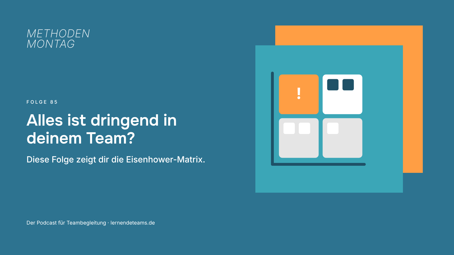 Alles ist dringend in deinem Team? Diese Folge zeigt dir die Eisenhower-Matrix.